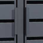 Double Wheelie Bin Store by Garden Guard - Premium Range Storage in Anthracite Grey