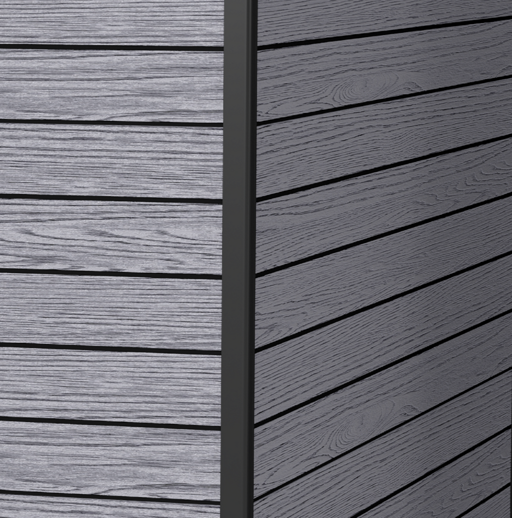 Pro Grade 7ft x 7ft Pent Roof Premium Plastic Garden Shed - Grey/Anthracite Wood Touch Texture