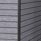Pro Grade 7ft x 7ft Pent Roof Premium Plastic Garden Shed - Grey/Anthracite Wood Touch Texture